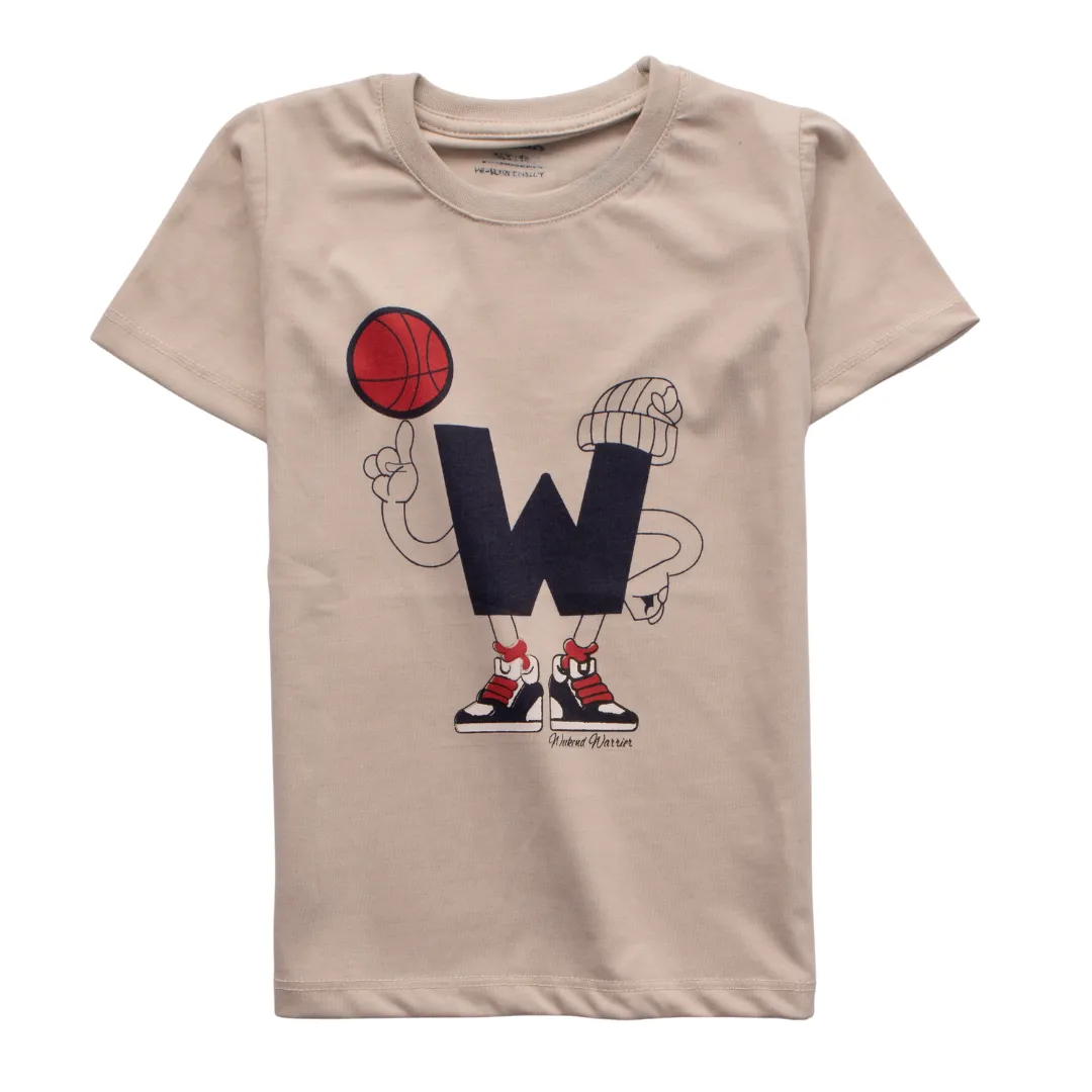 Boys Half Sleeves-Printed T-Shirt (W-2)