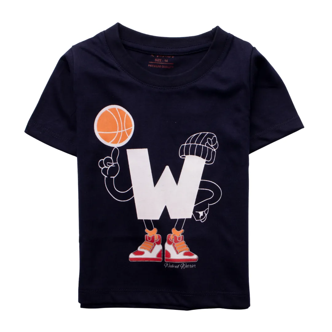 Boys Half Sleeves-Printed T-Shirt (W-2)