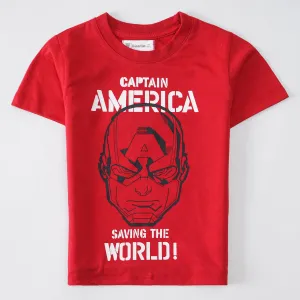 Boys Half Sleeves-Printed T-Shirt