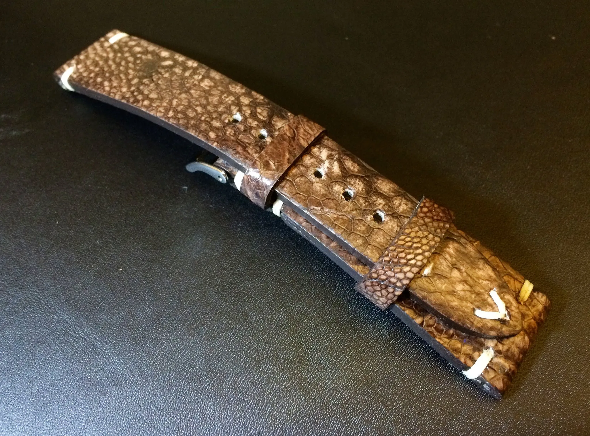 Brown Leather Watch Strap 20mm for Rolex, Leather Watch Band 19mm, Mens Wrist watch Straps 21mm, Personalise Gift Ideas