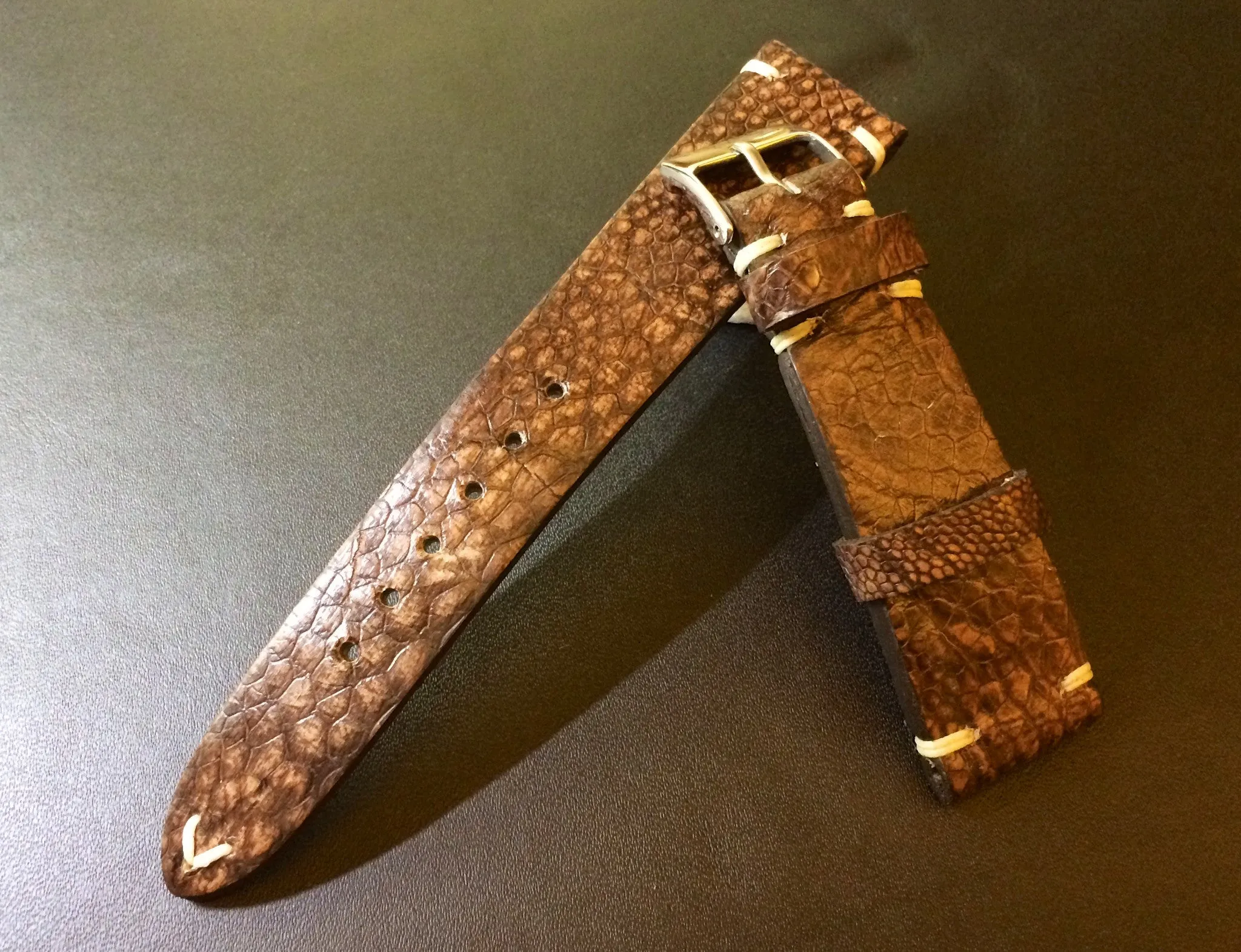 Brown Leather Watch Strap 20mm for Rolex, Leather Watch Band 19mm, Mens Wrist watch Straps 21mm, Personalise Gift Ideas