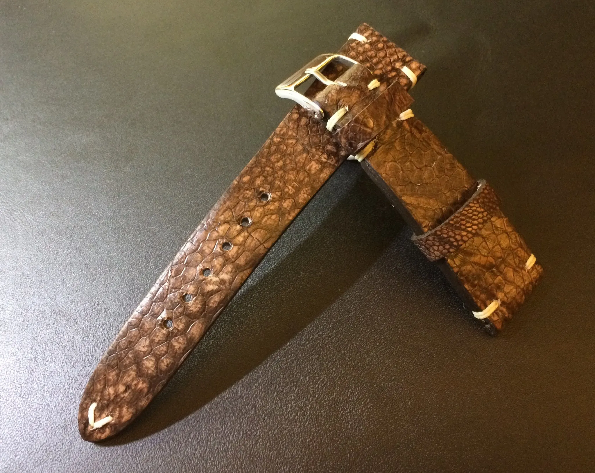 Brown Leather Watch Strap 20mm for Rolex, Leather Watch Band 19mm, Mens Wrist watch Straps 21mm, Personalise Gift Ideas