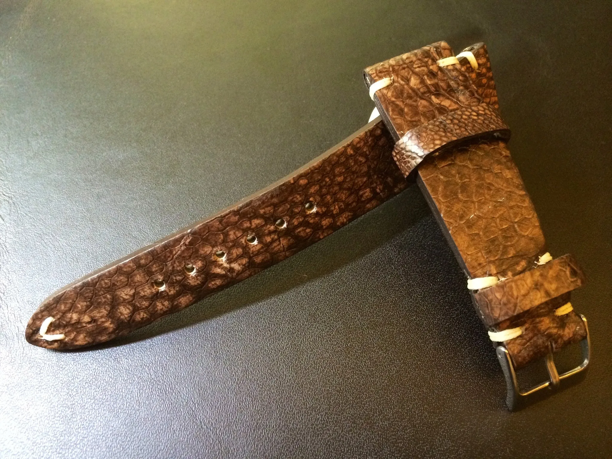 Brown Leather Watch Strap 20mm for Rolex, Leather Watch Band 19mm, Mens Wrist watch Straps 21mm, Personalise Gift Ideas