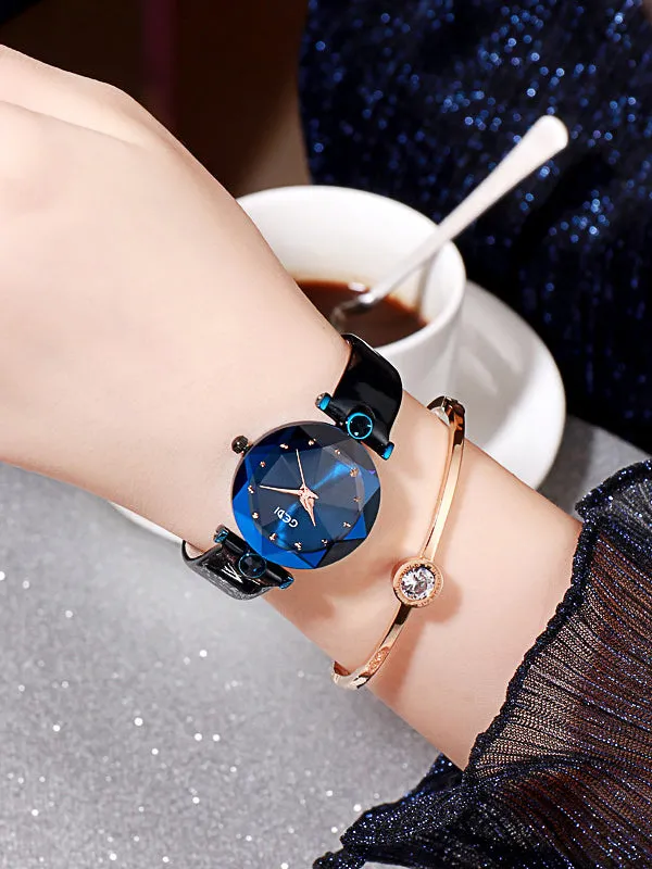 Bump Square Case Women's Watch