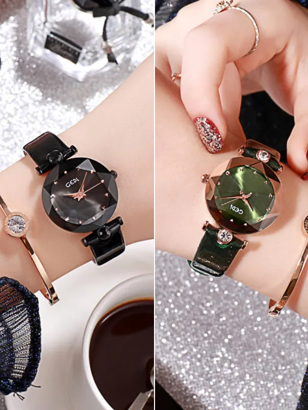 Bump Square Case Women's Watch