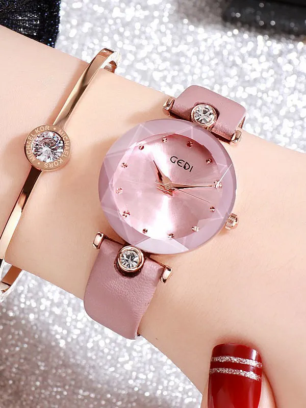 Bump Square Case Women's Watch