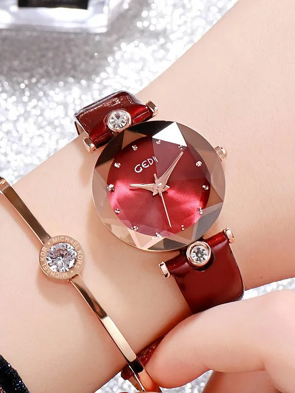 Bump Square Case Women's Watch