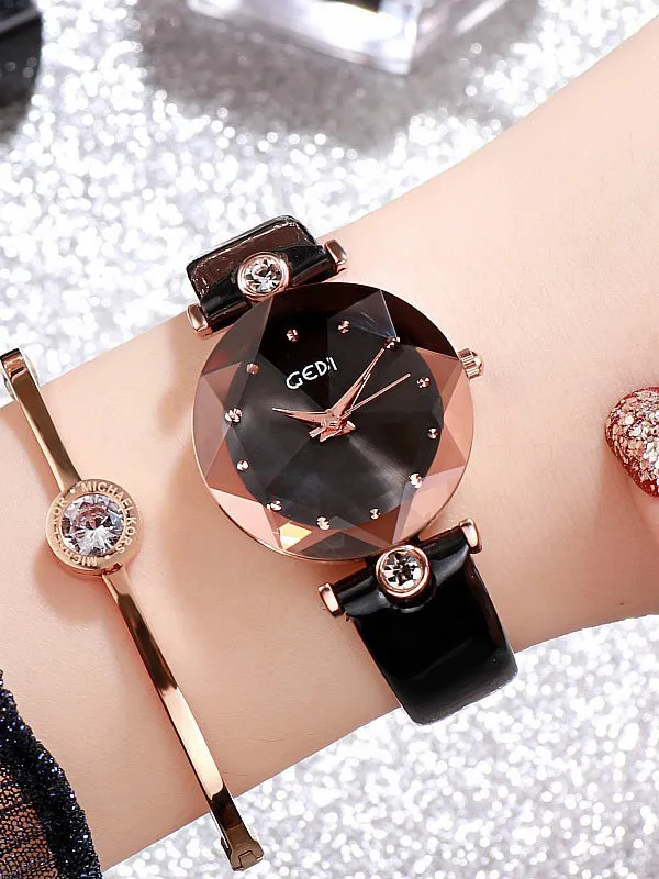 Bump Square Case Women's Watch