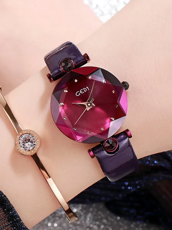 Bump Square Case Women's Watch