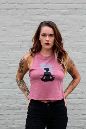 Buns and Breathing Crop Tank - Mauve