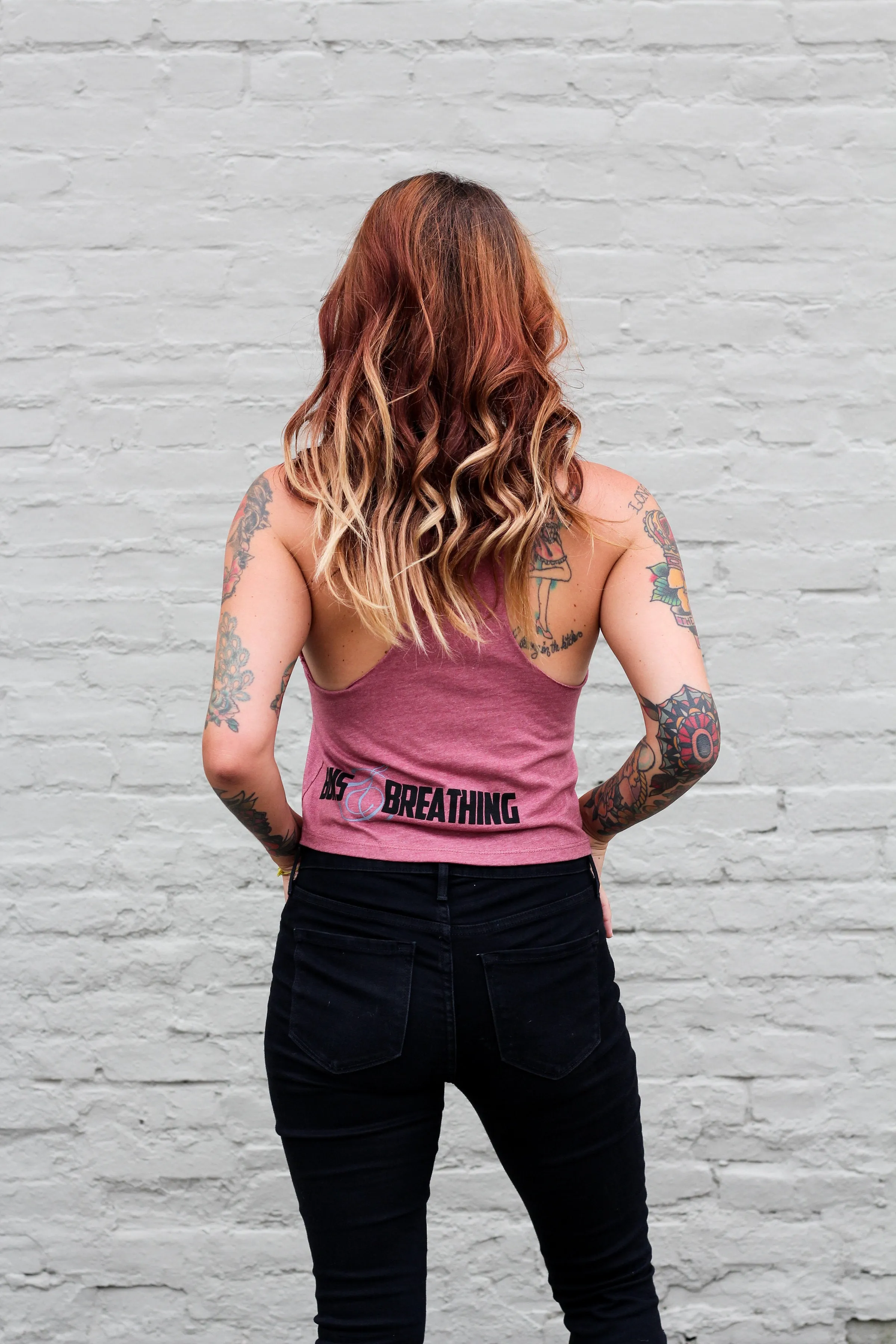 Buns and Breathing Crop Tank - Mauve