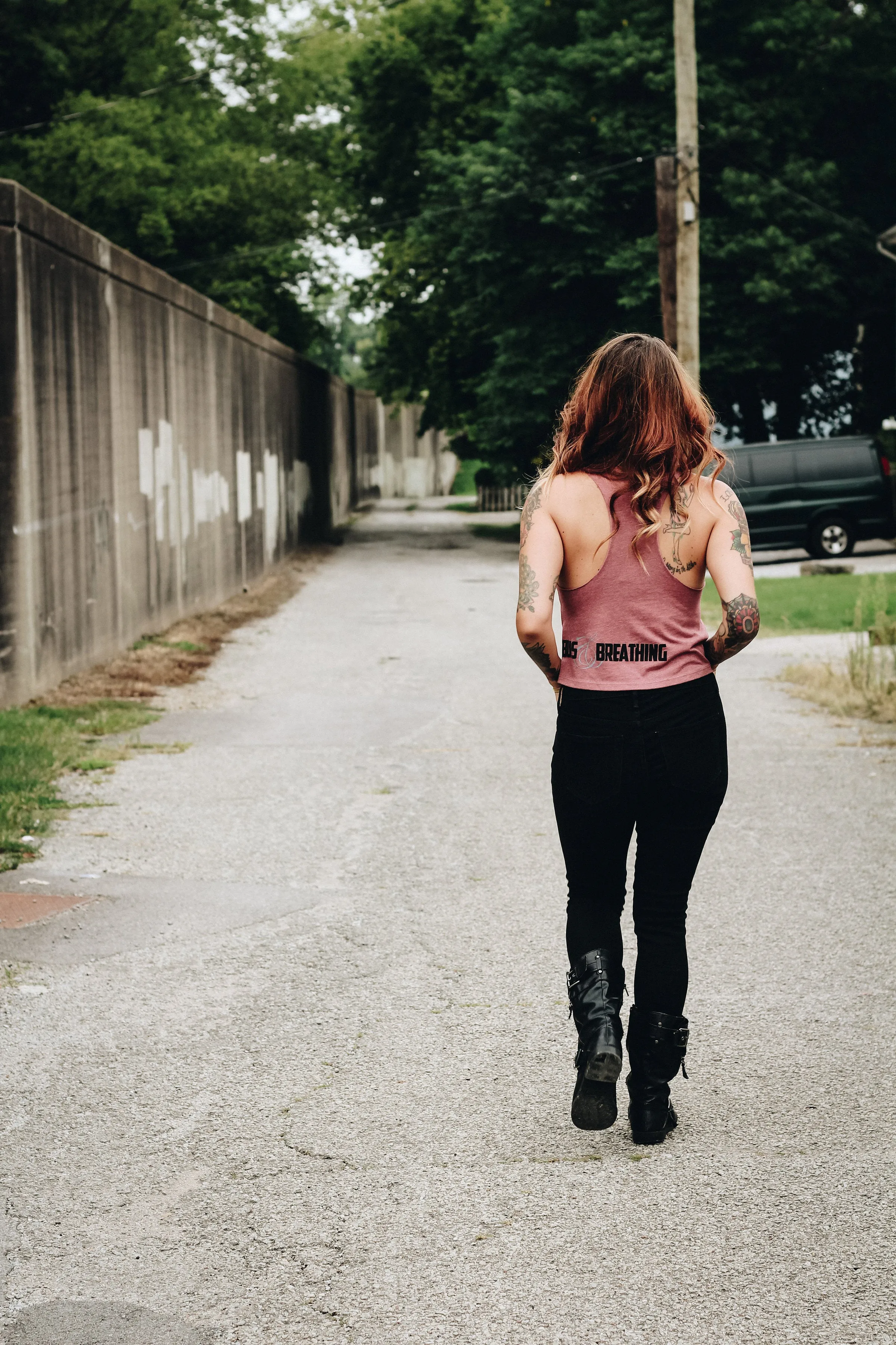 Buns and Breathing Crop Tank - Mauve