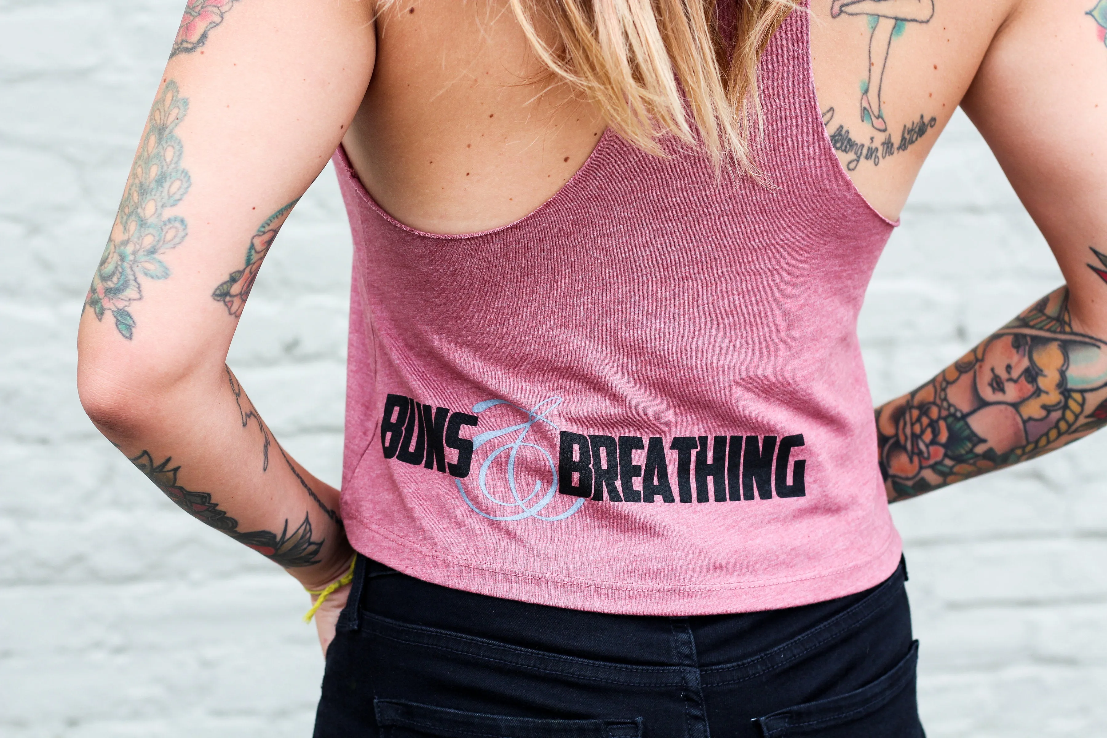 Buns and Breathing Crop Tank - Mauve