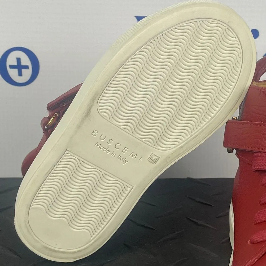 Buscemi 100MM Toddler Passion White Leather Sneakers