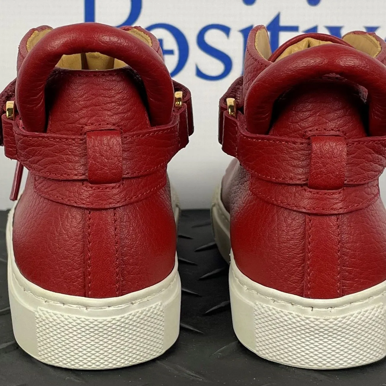 Buscemi 100MM Toddler Passion White Leather Sneakers