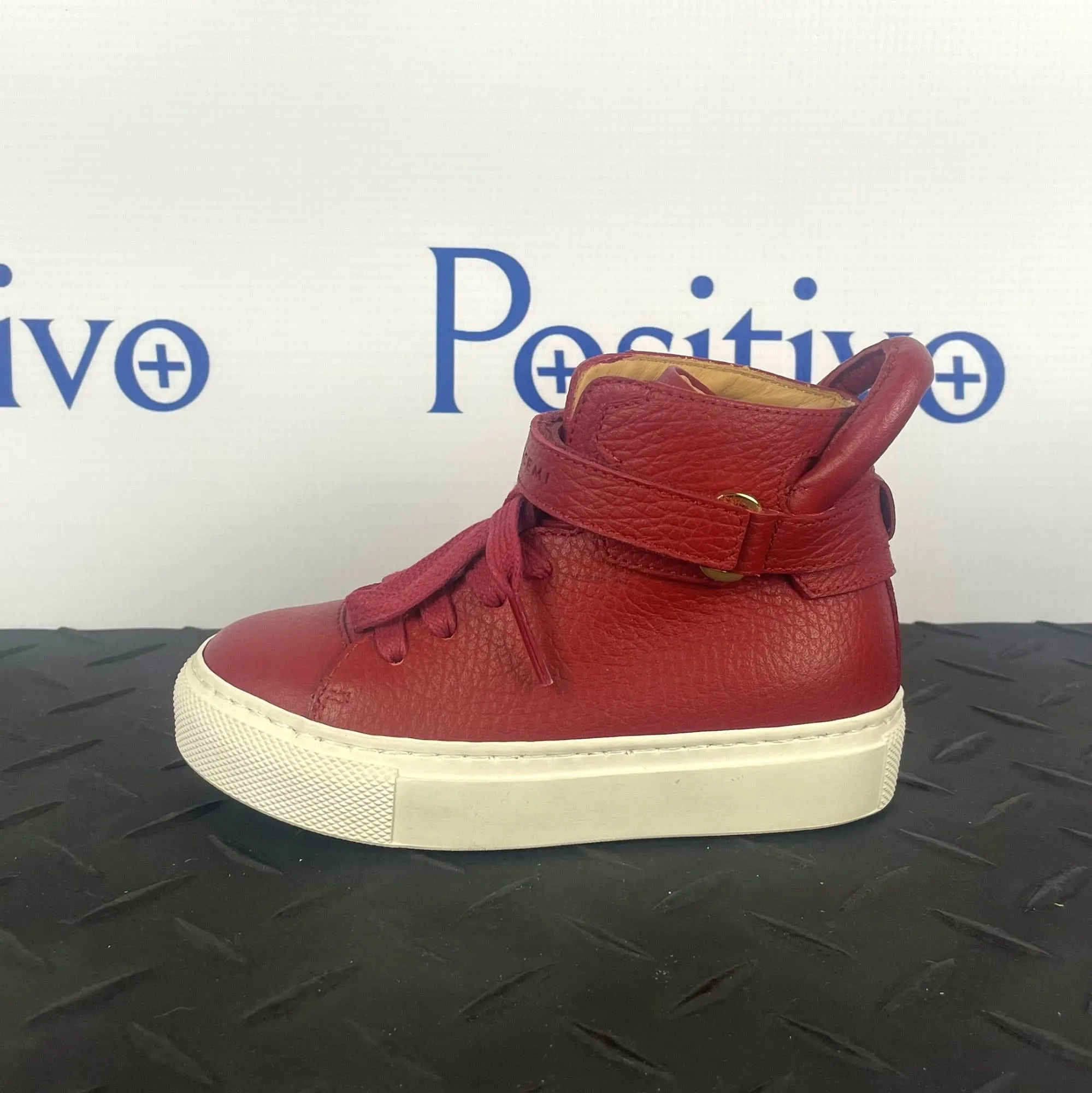 Buscemi 100MM Toddler Passion White Leather Sneakers
