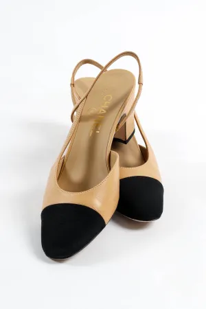 Cap Toe Slingback Heels II