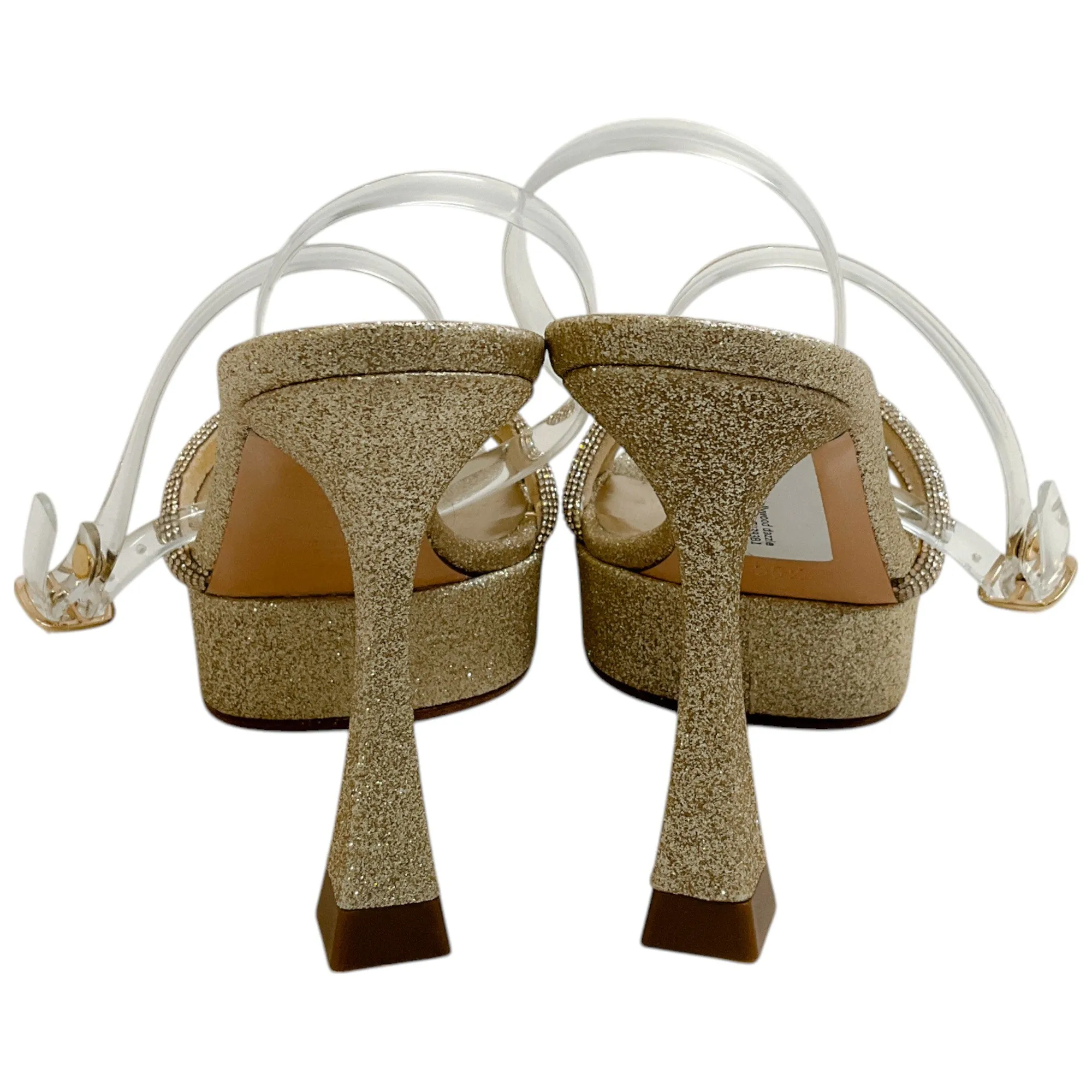 Casadei Honey Goldust Donna Hollywood Dazzle Platform Sandals