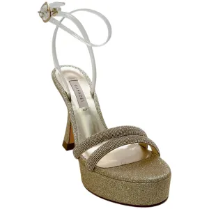 Casadei Honey Goldust Donna Hollywood Dazzle Platform Sandals