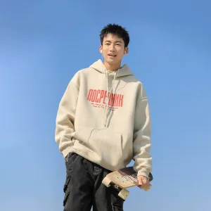 Casual Fit Printed Hooded Sweatshirt