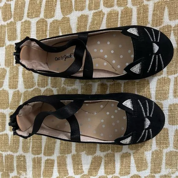 Cat and Jack black cat ballet flats Cat &amp; Jack