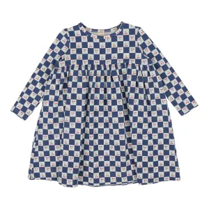 Checked Tulip Dress Long Sleeve