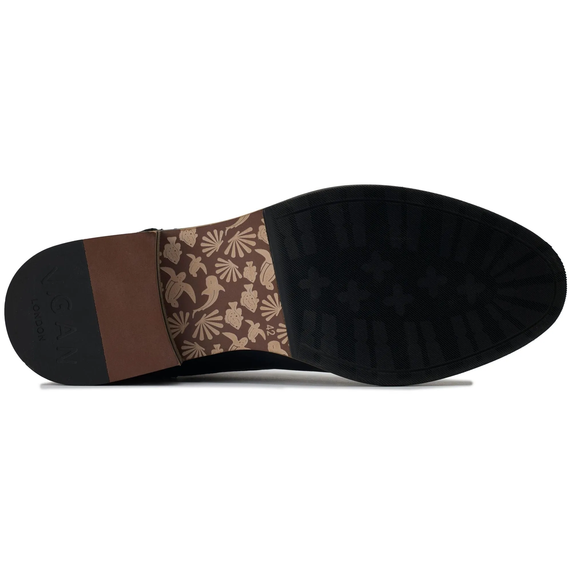 Chervil 2 Men's Vegan Leather Monk Shoes | Black