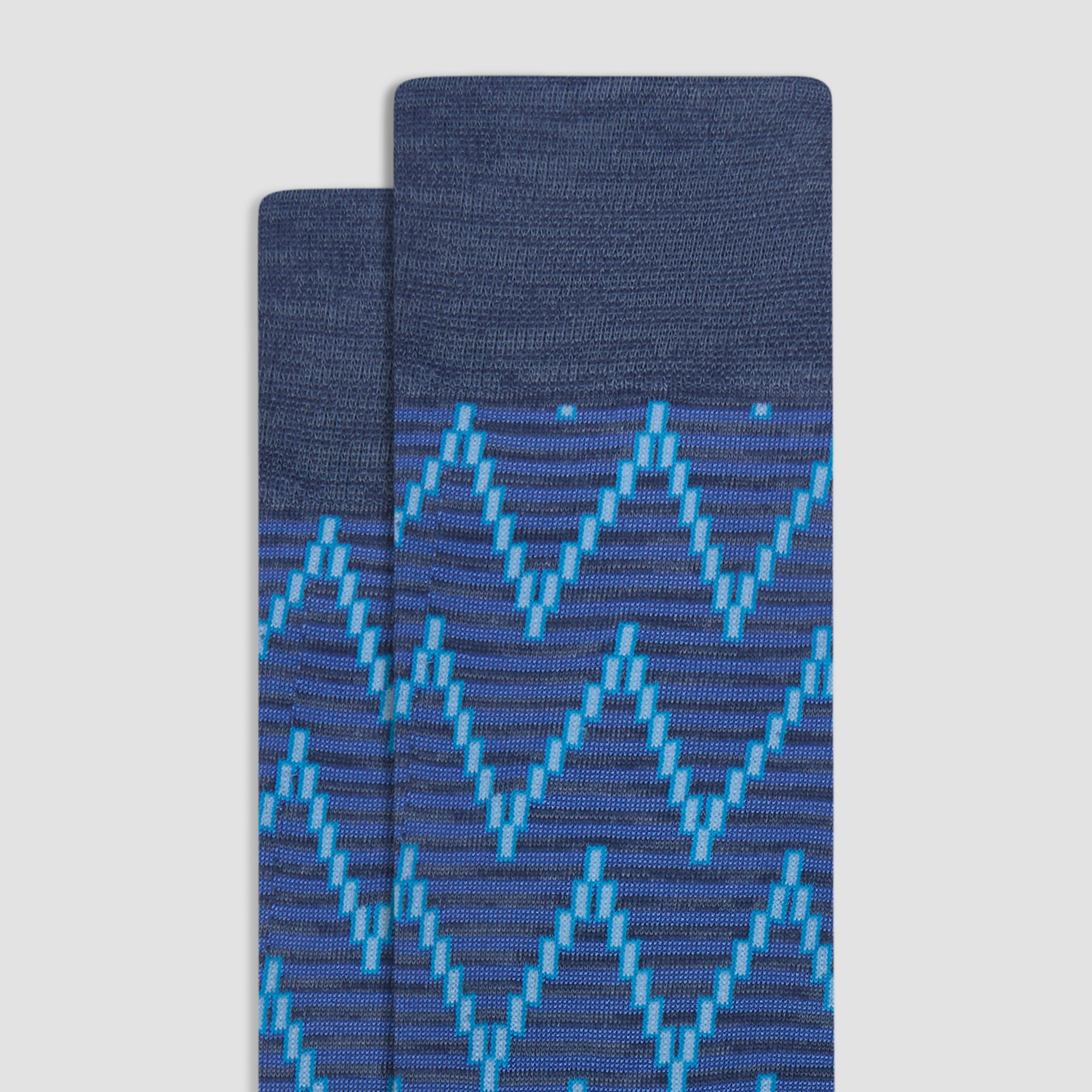 Chevron Stripe Mid-Calf Socks