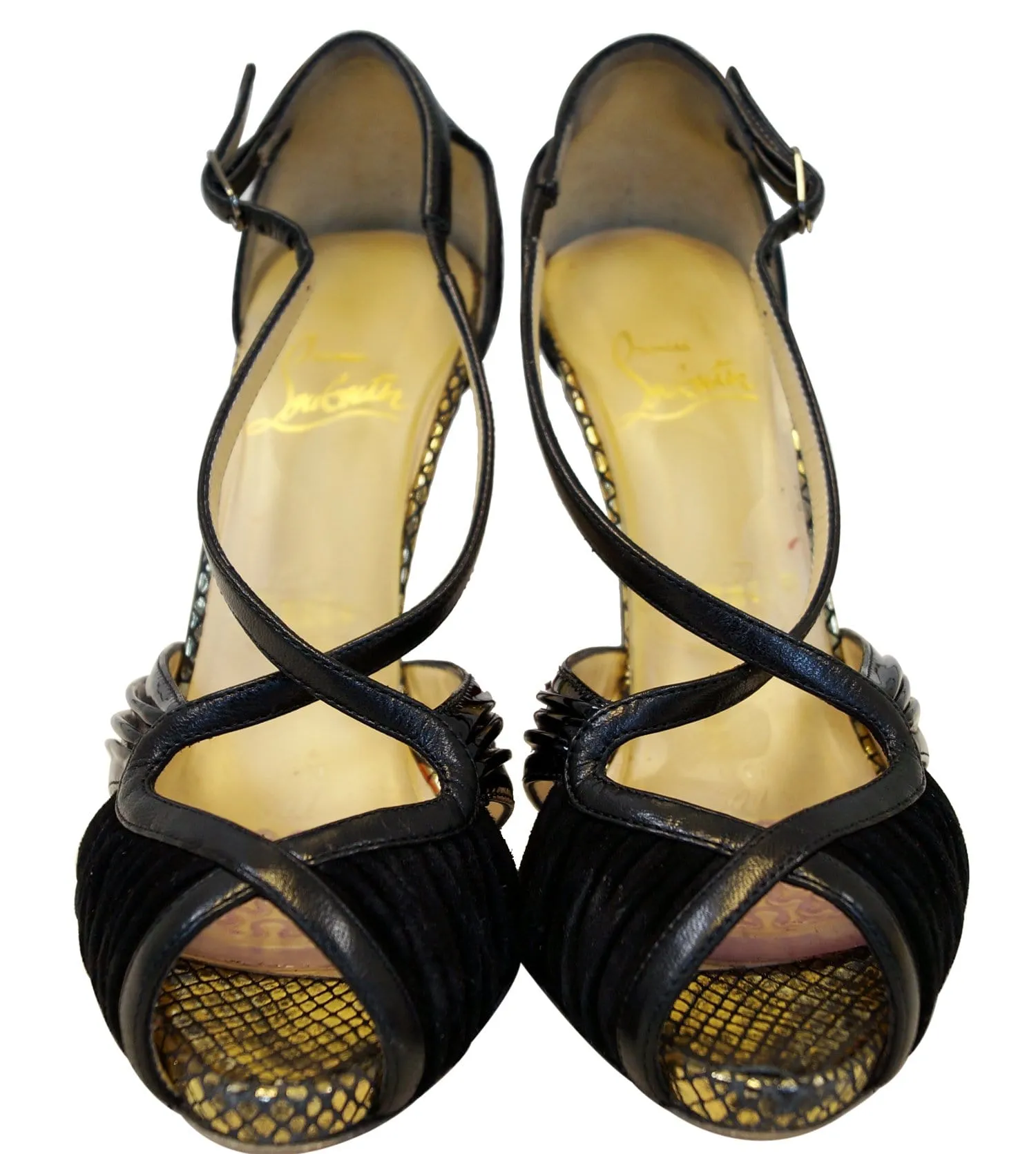 Christian Louboutin Slingback Heel Open Toe Pumps