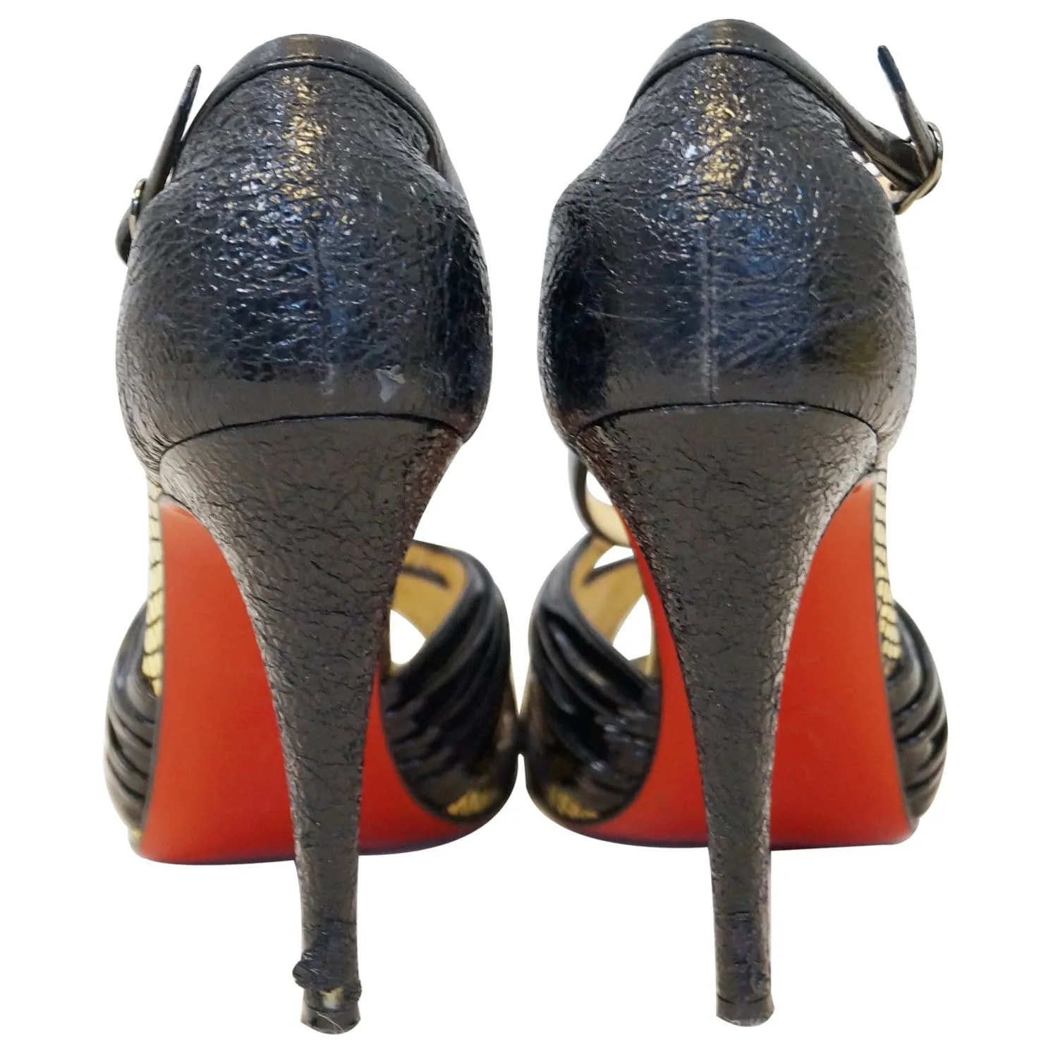 Christian Louboutin Slingback Heel Open Toe Pumps
