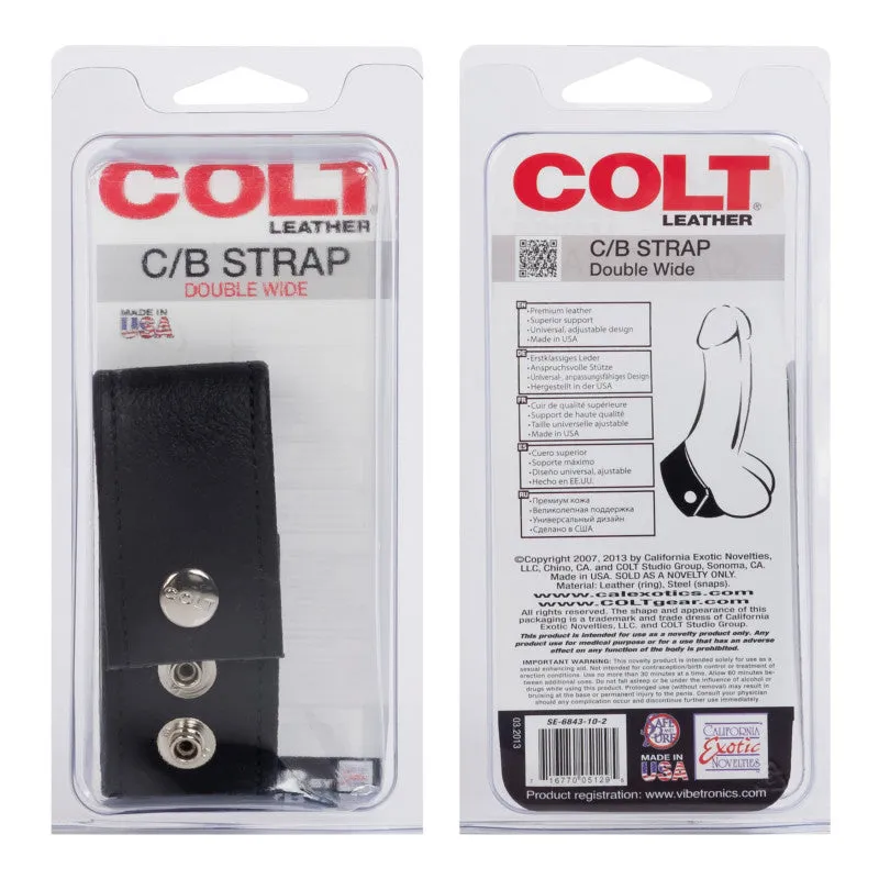 Colt Double Wide Leather Strap