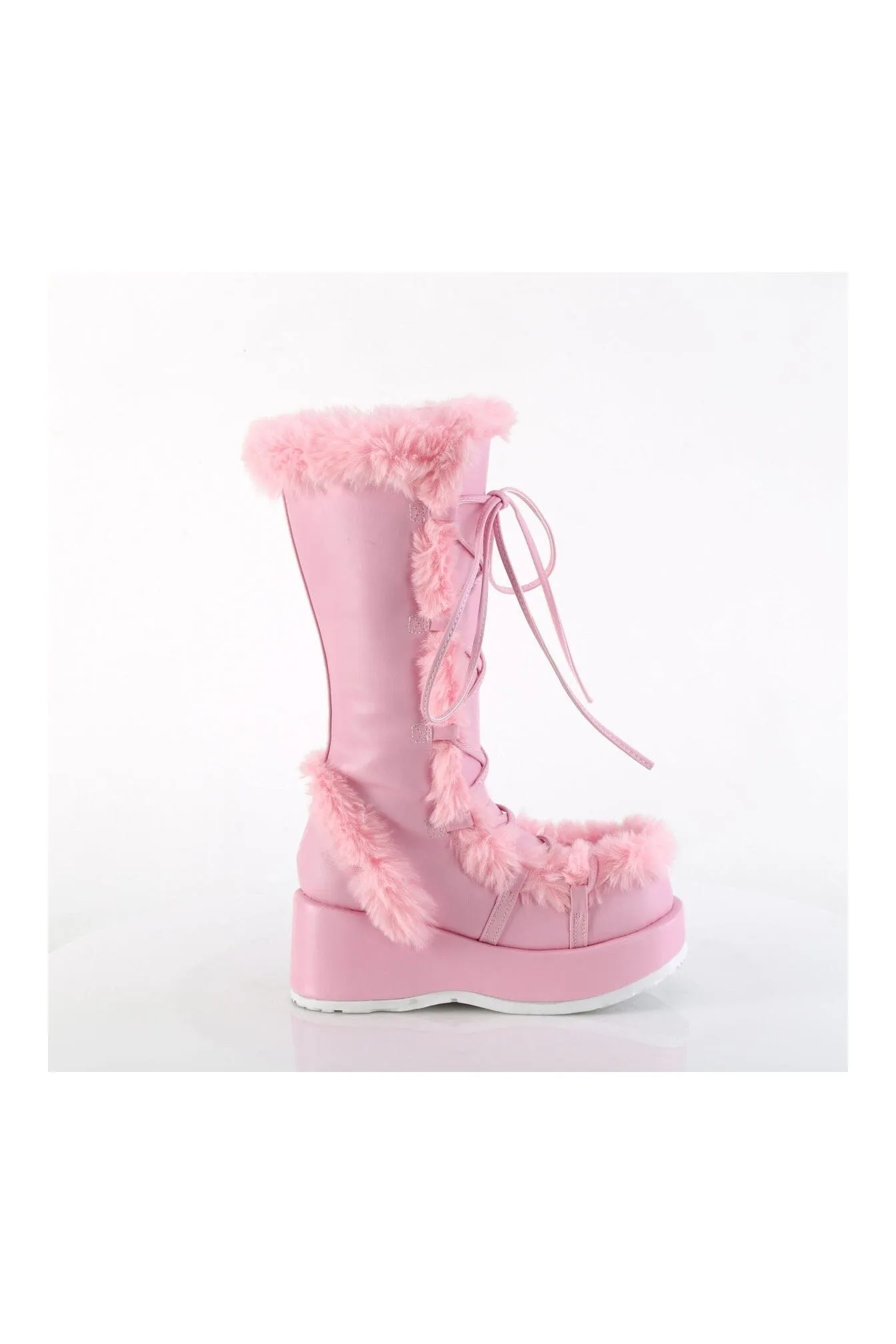 CUBBY-311 Pink Vegan Leather Knee Boot