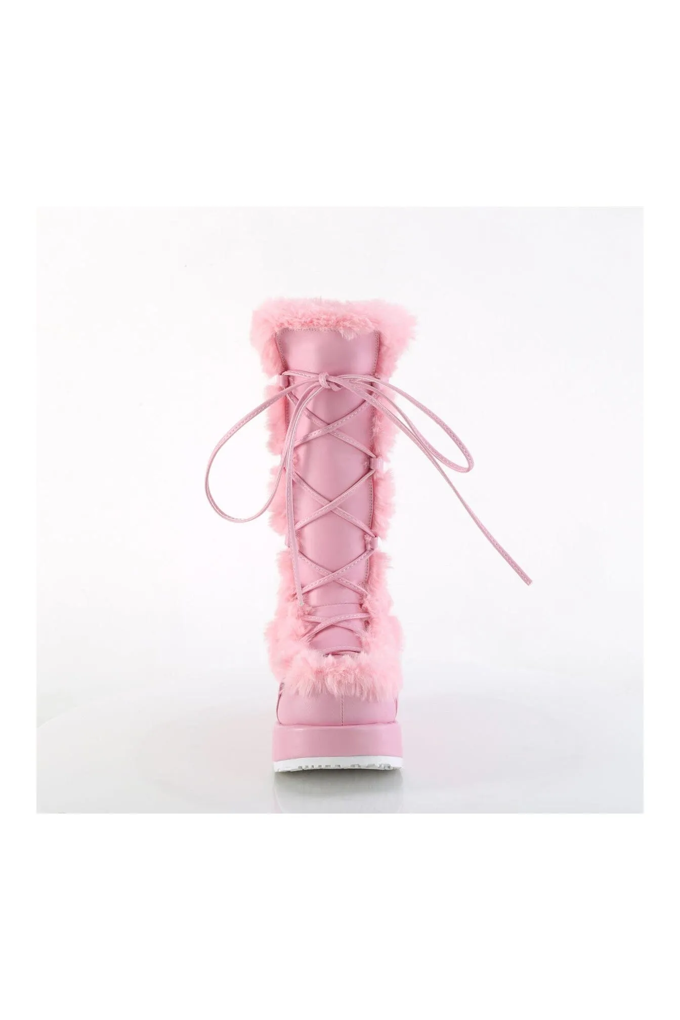 CUBBY-311 Pink Vegan Leather Knee Boot