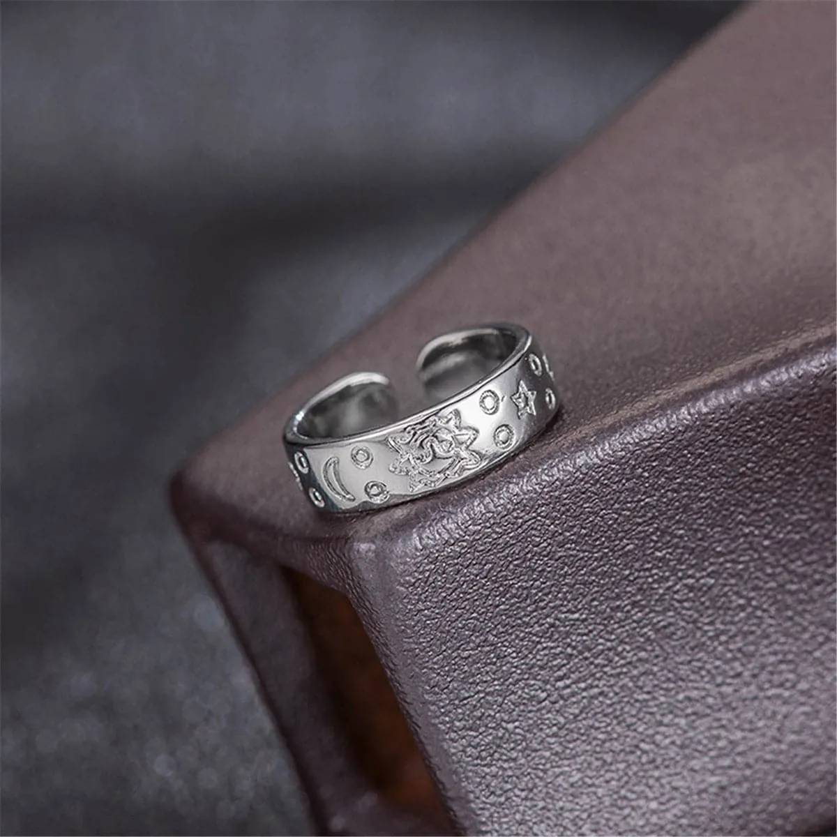 Cubic Zirconia & Silver-Plated Adjustable Botany Toe Ring Set