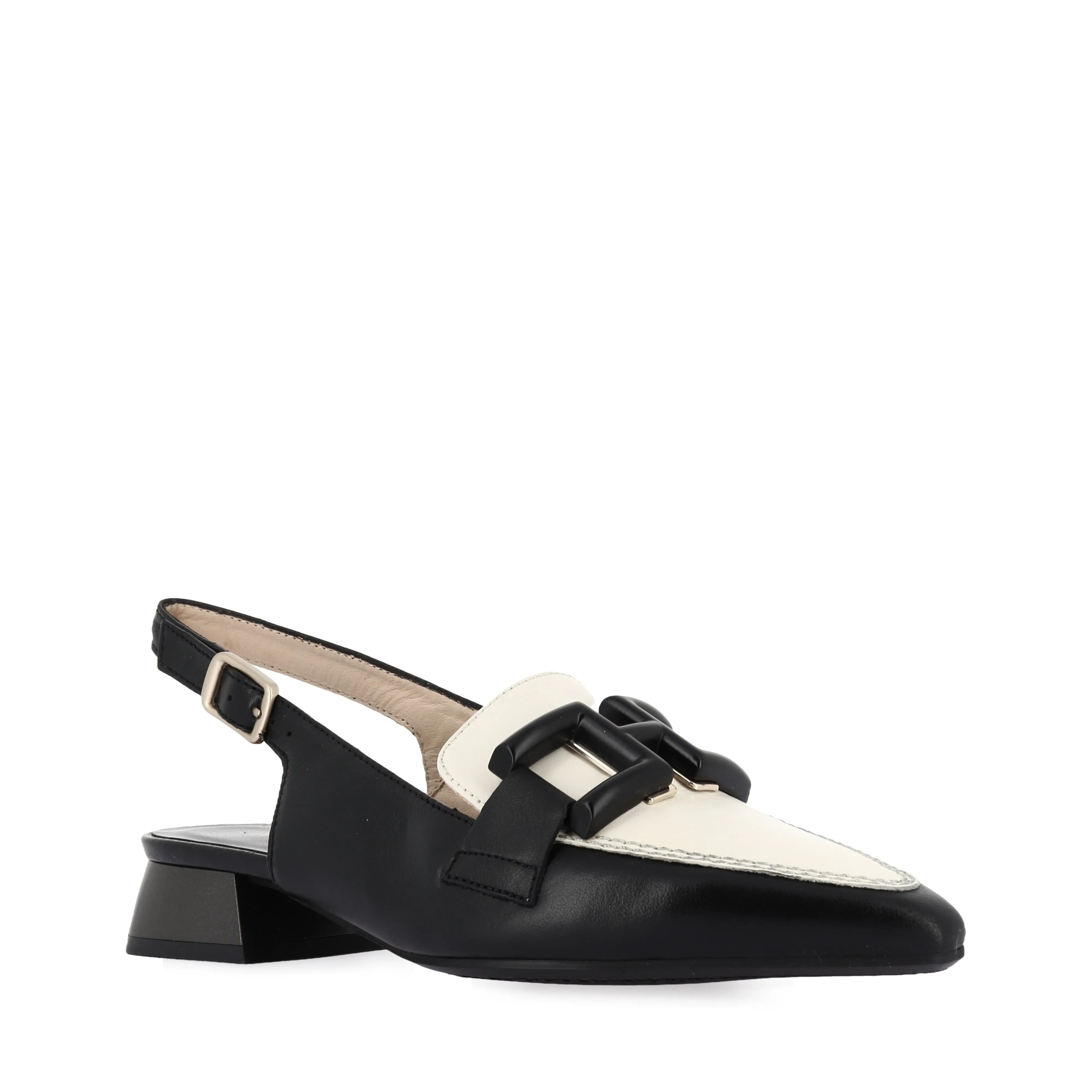 DALI - BLACK/WHITE LEATHER