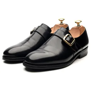 'Danube' Black Leather Monk Strap UK 6.5 F