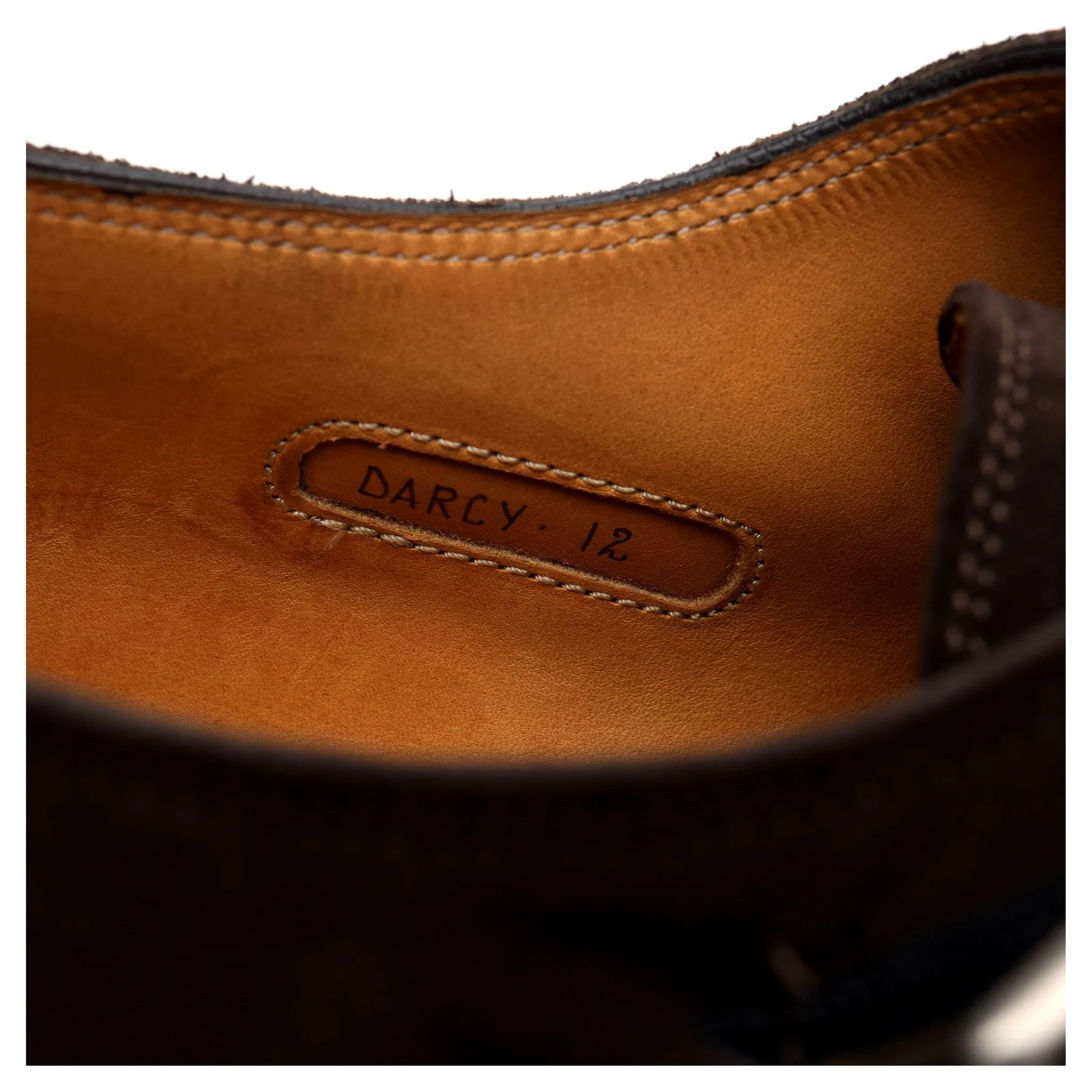 'Darcy' Dark Brown Suede Double Monk Strap UK 12