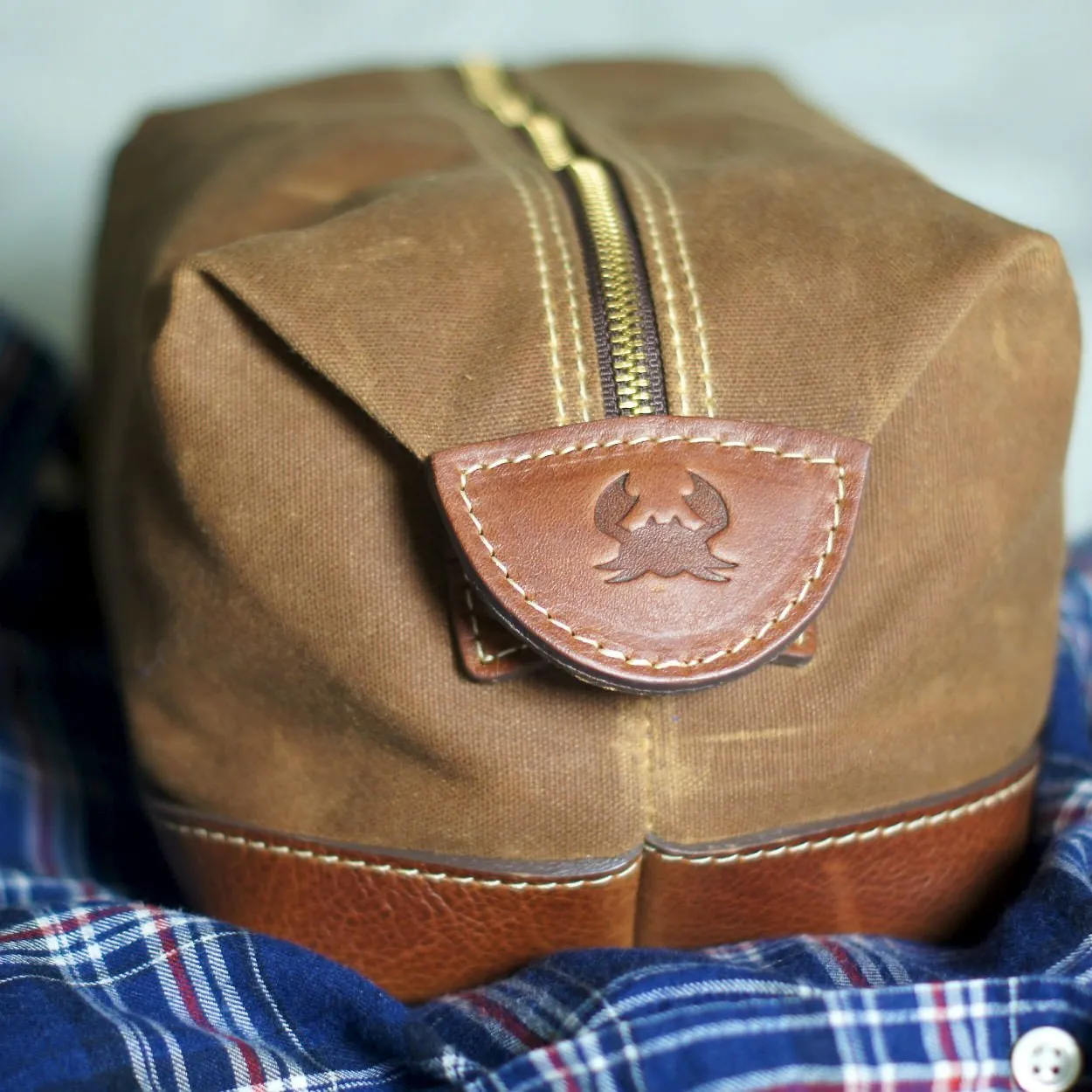 De Gaulle Dopp Kit, Tan