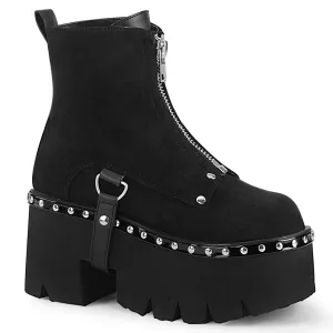 Demonia Ashes 100 Black Suede