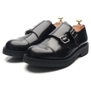 'Diggery' Black Leather Double Monk Strap UK 9 G