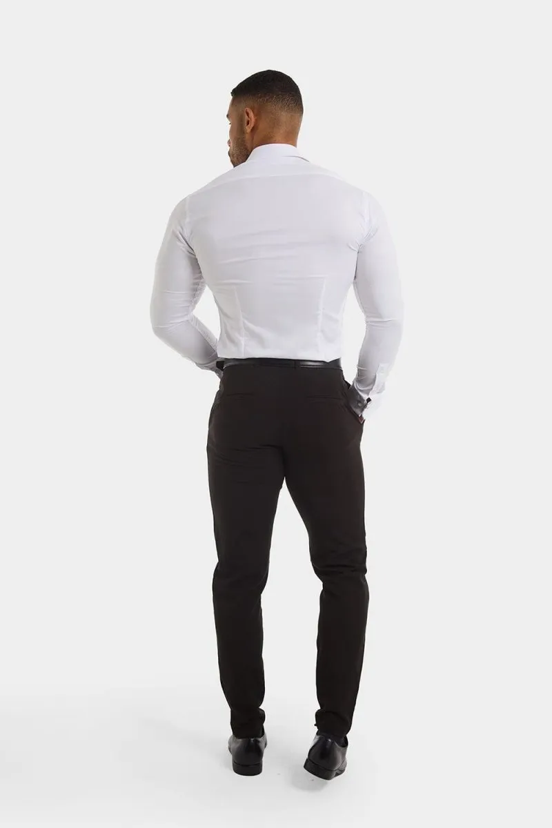 Double Cuff Shirt in White