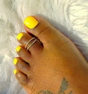 Double Up Rhinestone Toe Ring