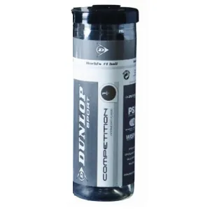 Dunlop Competition Squash 3 Ball Tube