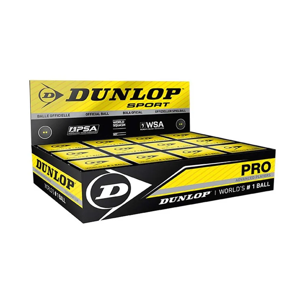 Dunlop Pro Squash Ball - Dozen