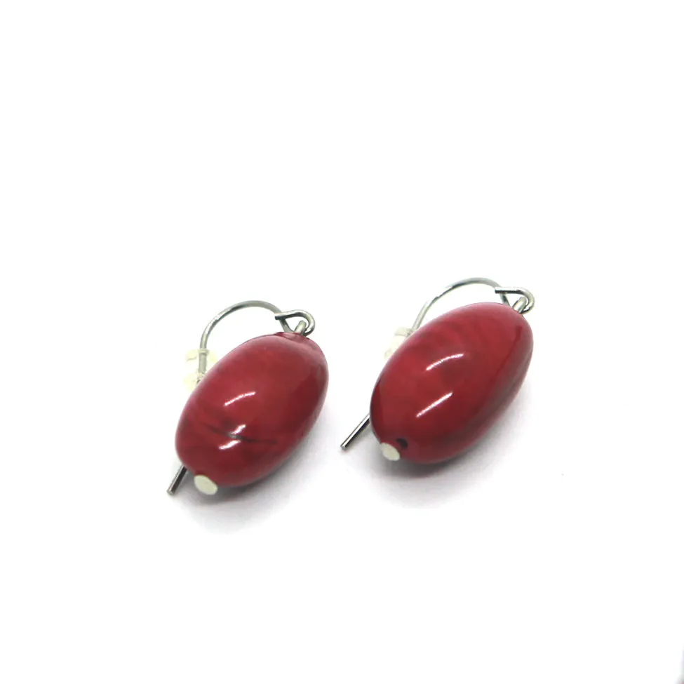 Earthy: Red 2-Layers Tagua Necklace Set
