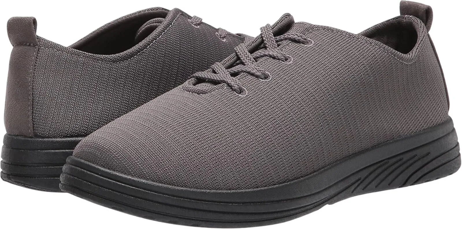 Easy Street Women's Command Lace Up Shoe Sneaker COMMANDXWGREYKNIT Gray 7.5WW