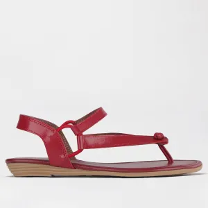 Elasticated Slingback Thong in Red - 12548