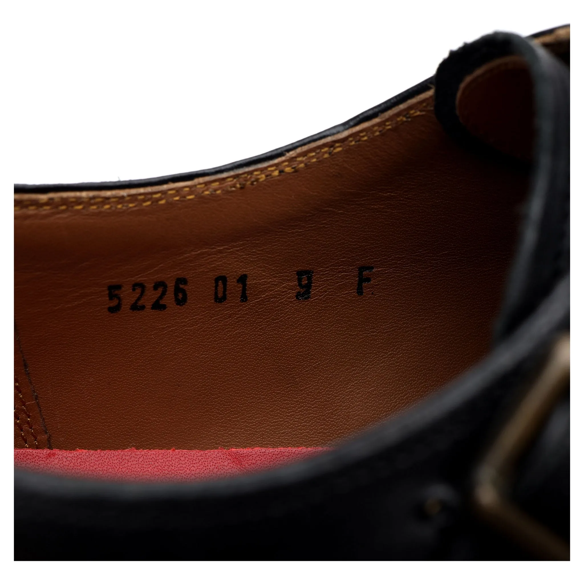 'Ellery' Black Leather Double Monk Strap UK 9 F