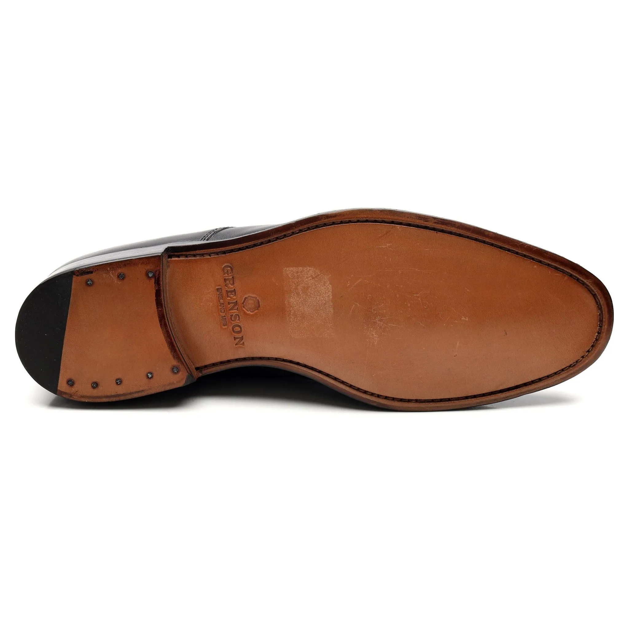 'Ellery' Black Leather Double Monk Strap UK 9 F