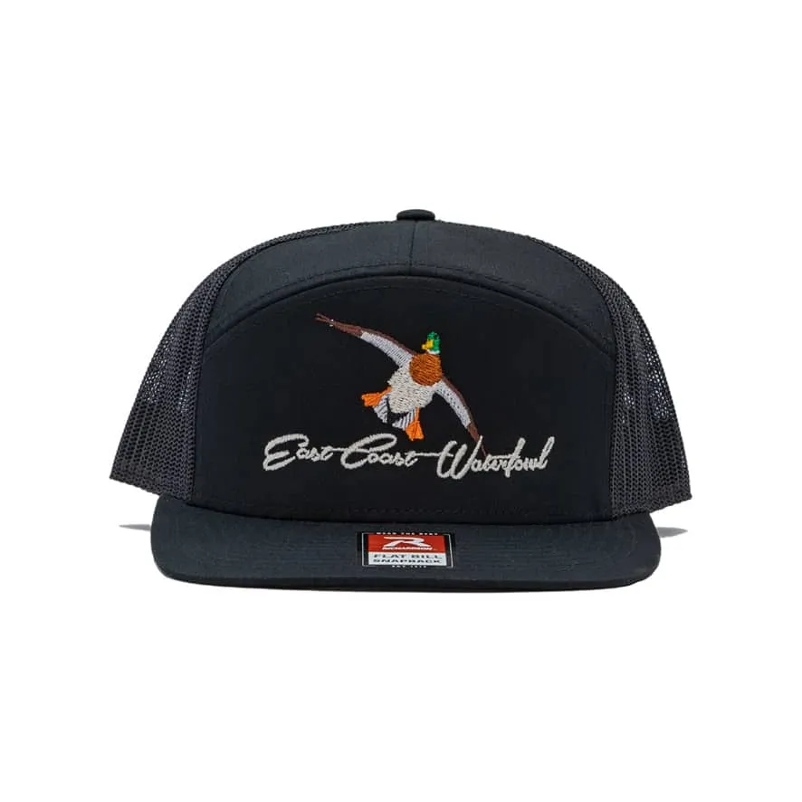 Embroidered Mallard Logo 7 Panel Hat